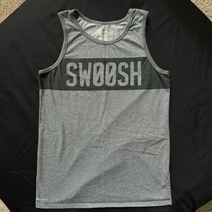 Nike Gray Swoosh Tank Top